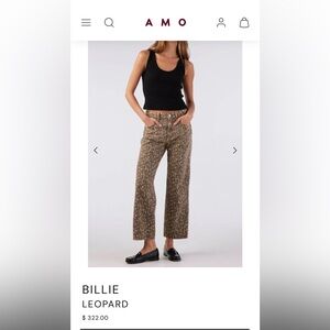 AMO Leopard Ankle Jeans